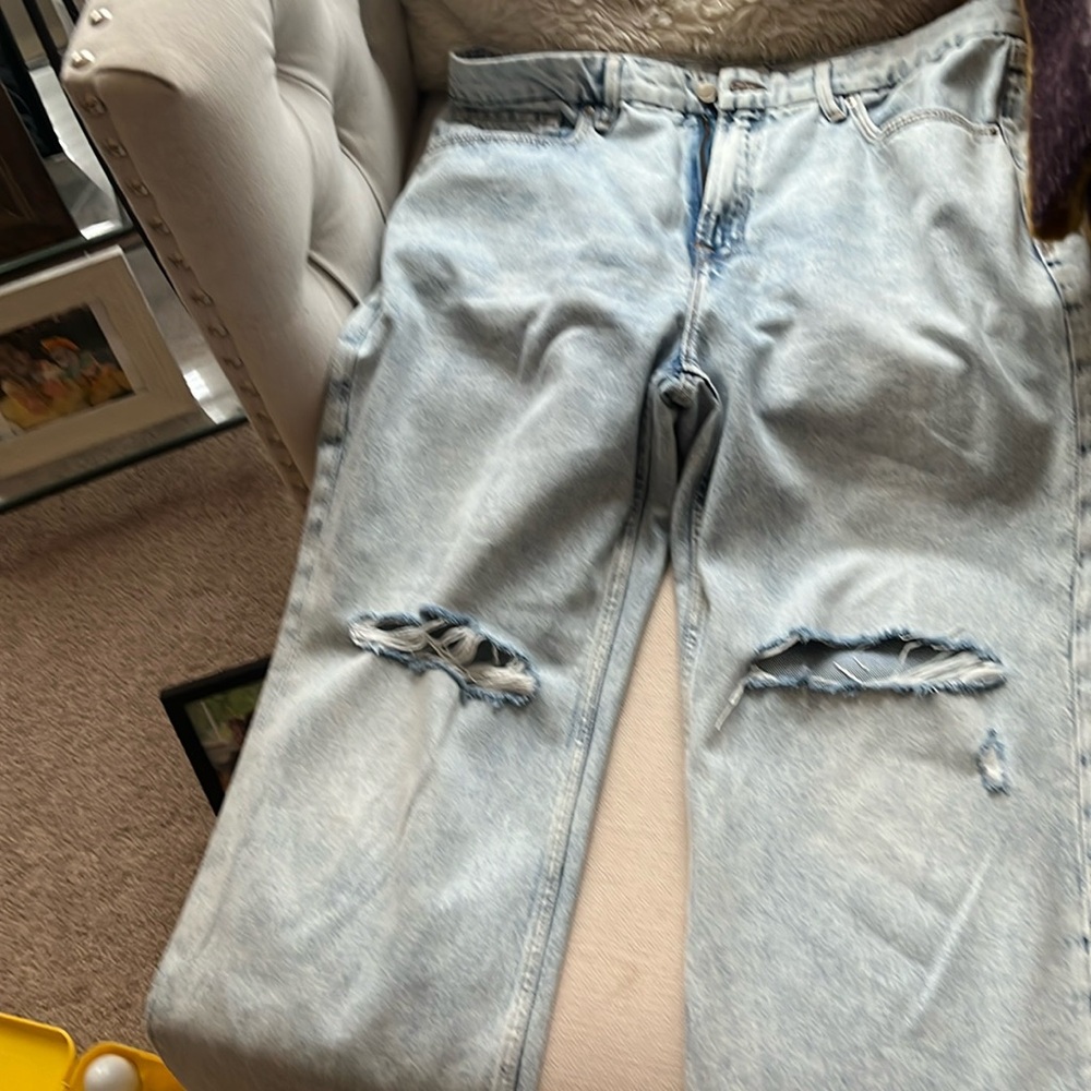 Like new Good American 80s style jeans